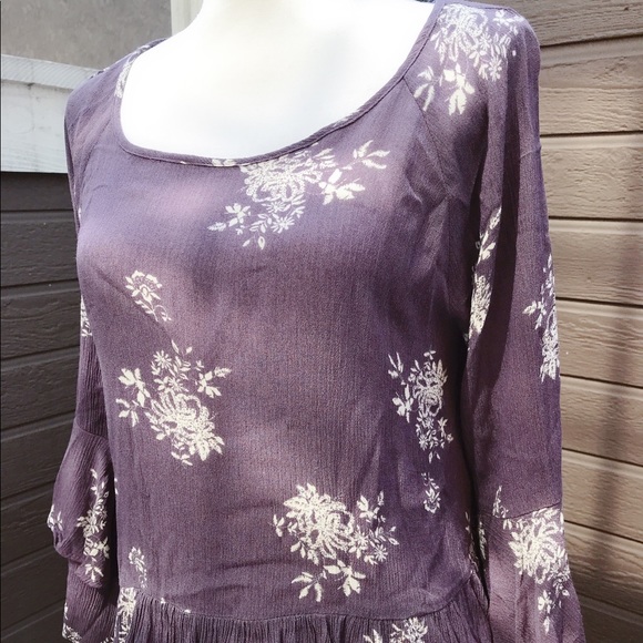 Socialite purple long sleeve top - Picture 1 of 6